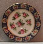 China Plate #16 Rose Medellion by Christopher Whitford